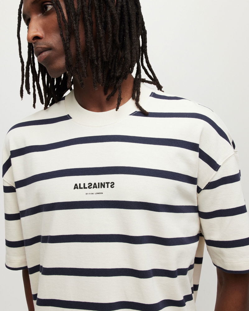 all saints striped t shirt