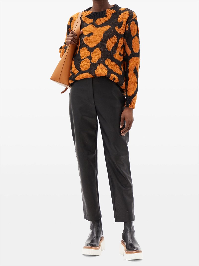 STELLA MCCARTNEY Leopard-jacquard sweater