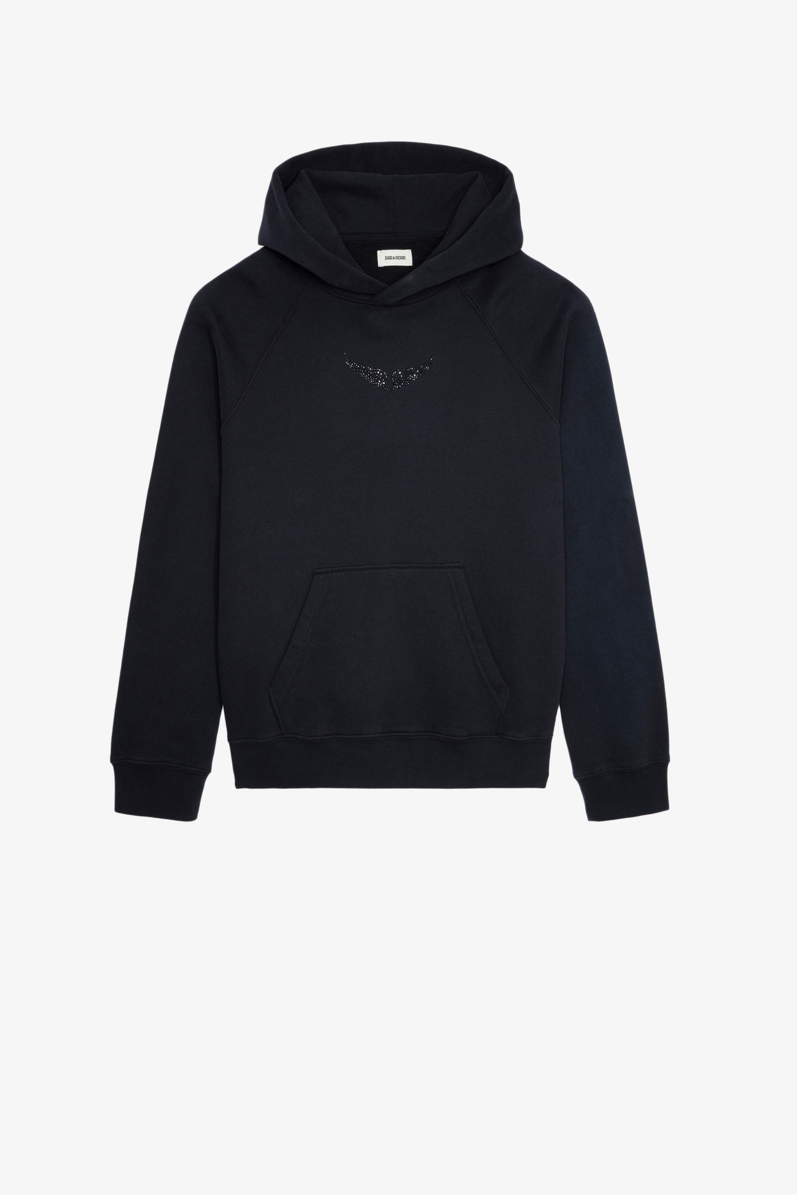 ZADIG & VOLTAIRE Georgy Photoprint Hoodie in Black | Endource