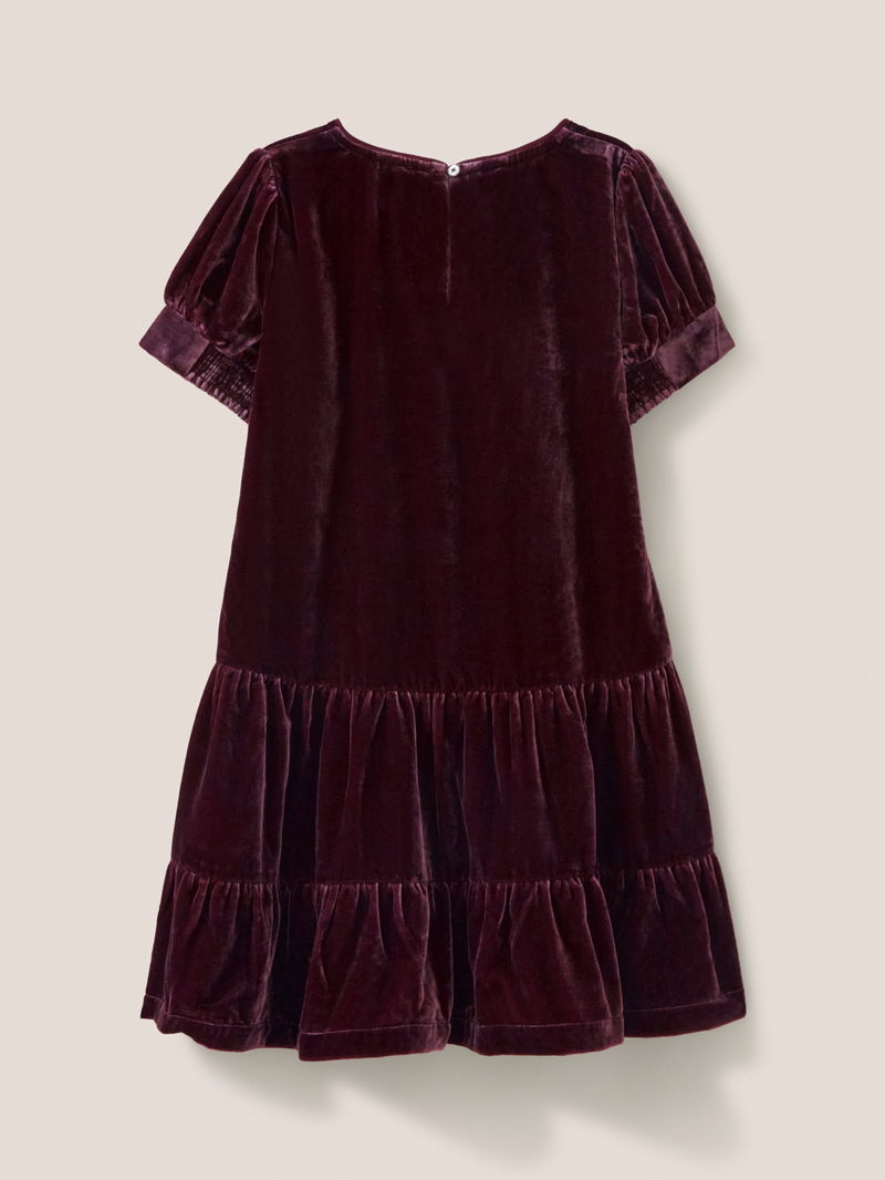 WHITE STUFF Kids' Velvet Party Dress endource