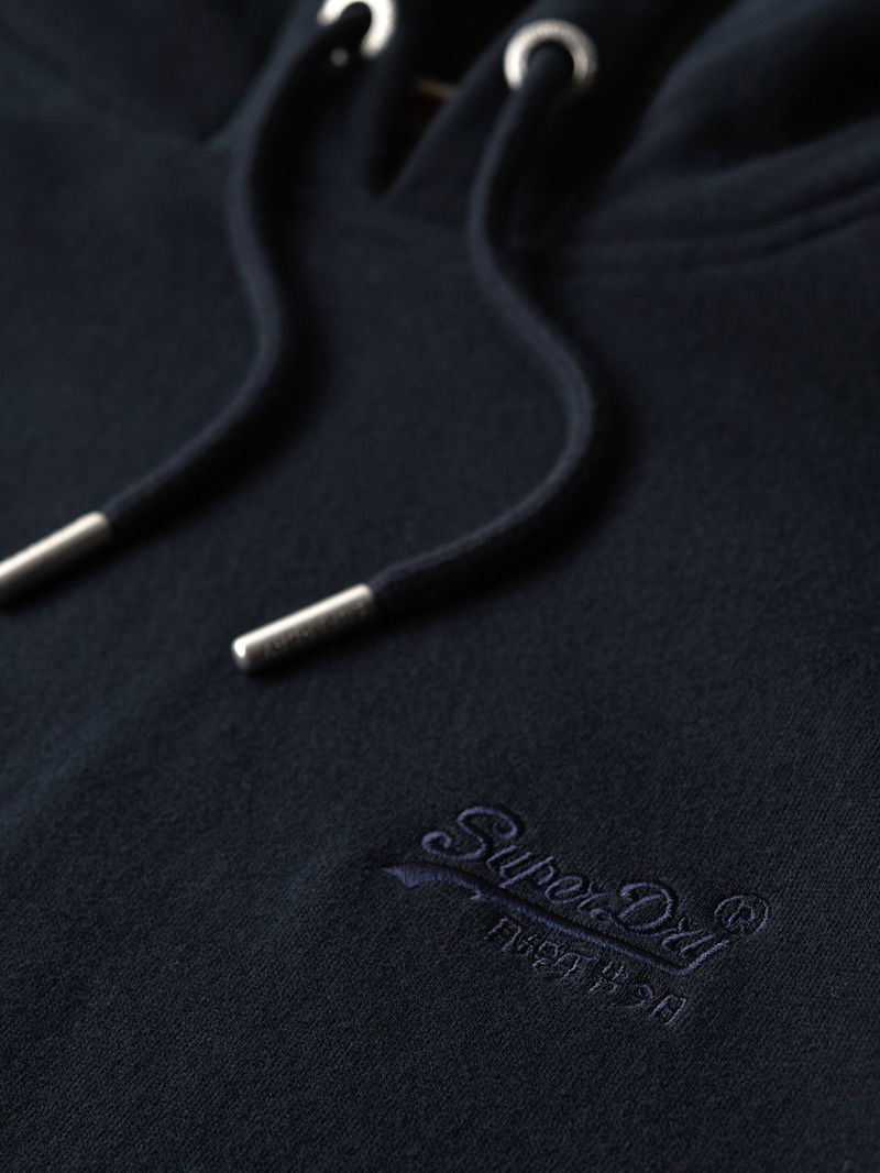 SUPERDRY Essential Overhead Logo Hoodie in Eclipse Navy | Endource