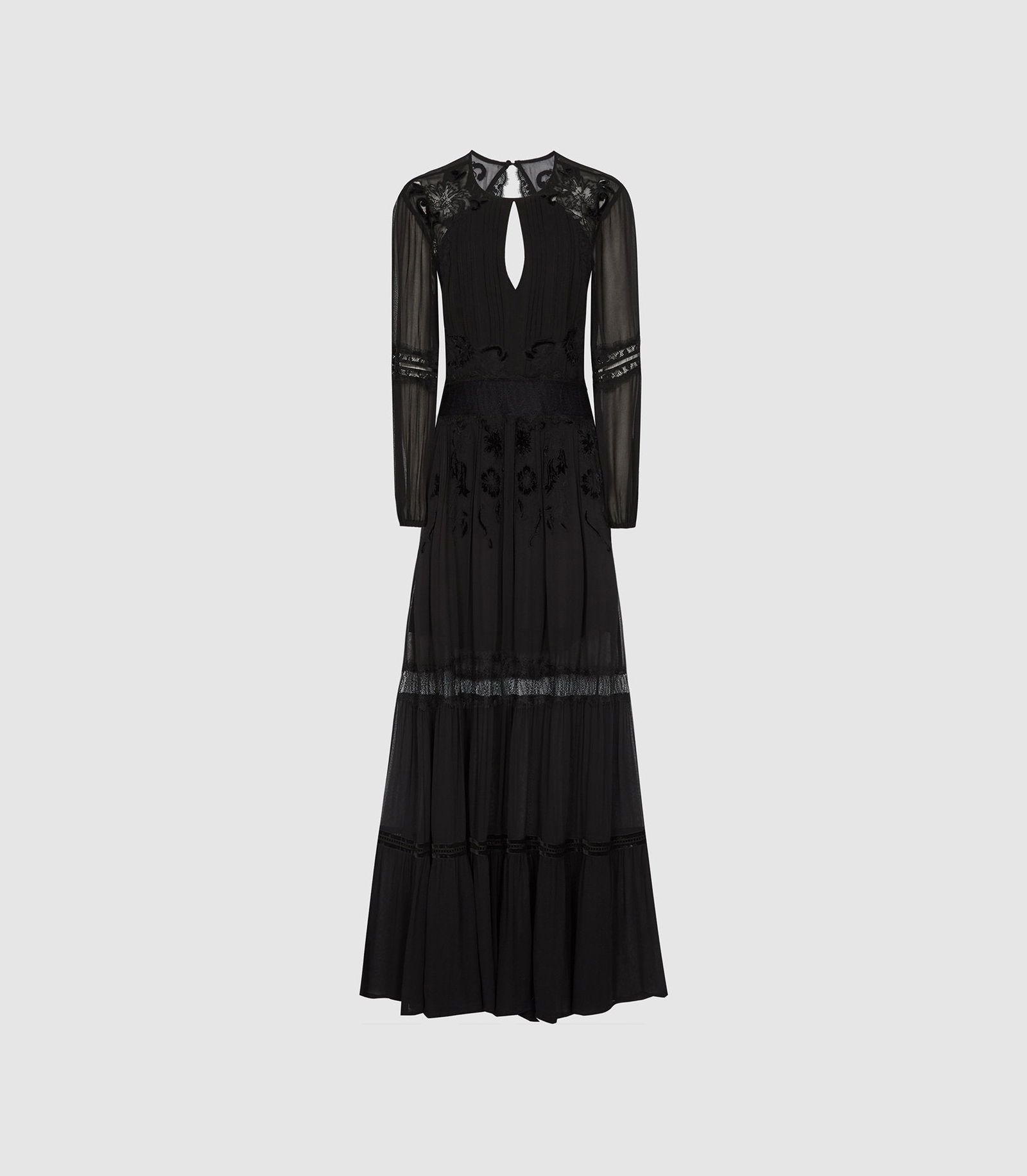 dillards black lace dress Lyon Lace Dress in Black Lace – RESA
