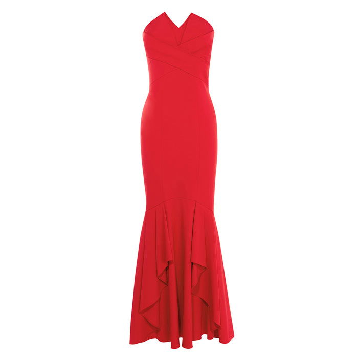chinese dress ladies Madison Strapless Slinky Maxi Dress