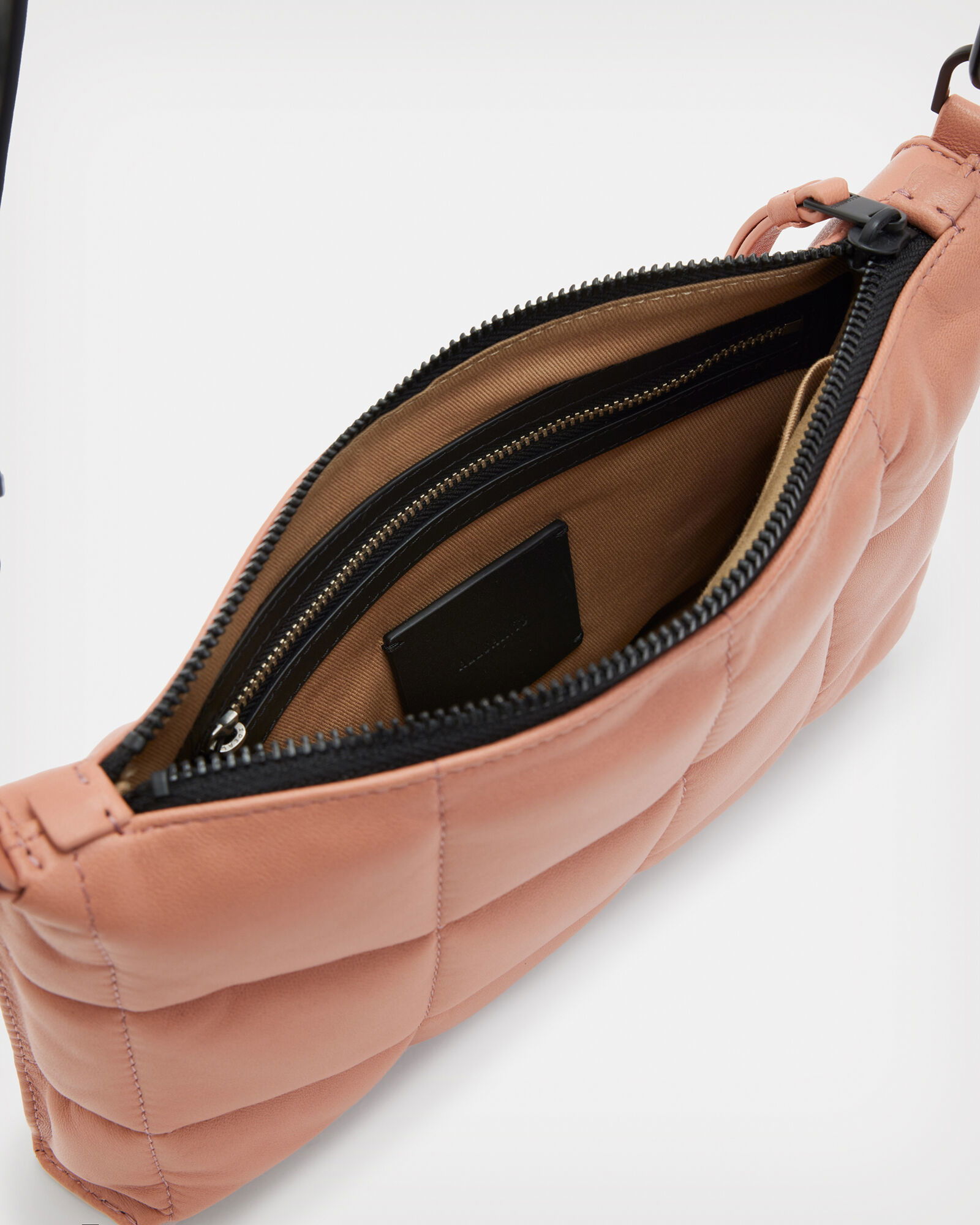ALLSAINTS Eve Leather Quilted Crossbody Bag | endource