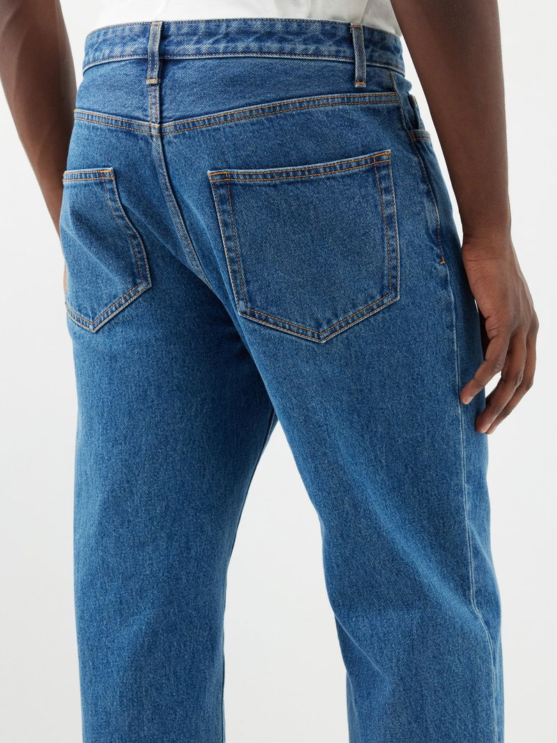 Denim Morton relaxed-fit jeans, The Row