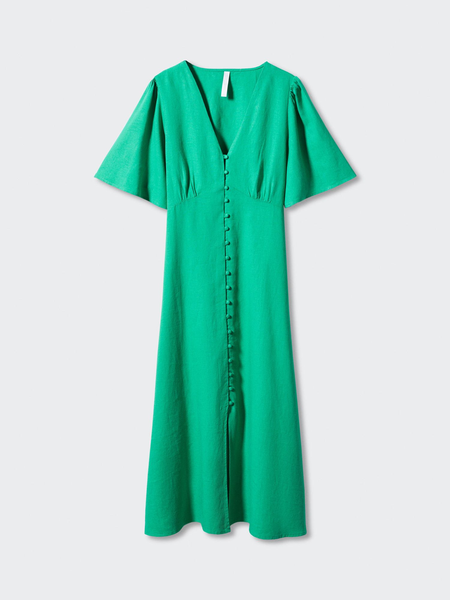 mango linen button dress Mango linen mix button through straight fit mini dress in ecru
