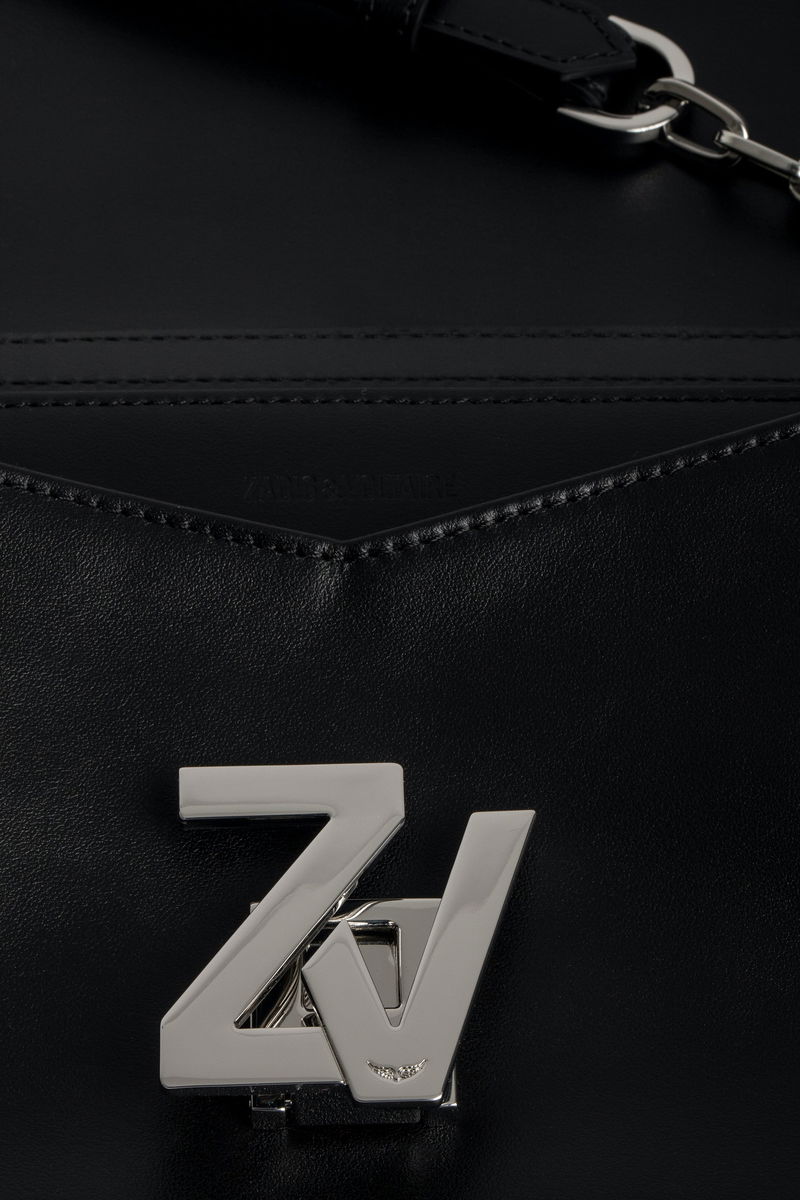 Zadig & Voltaire Zadig and Voltaire Initial La Clutch Black Leather  ref.322514 - Joli Closet