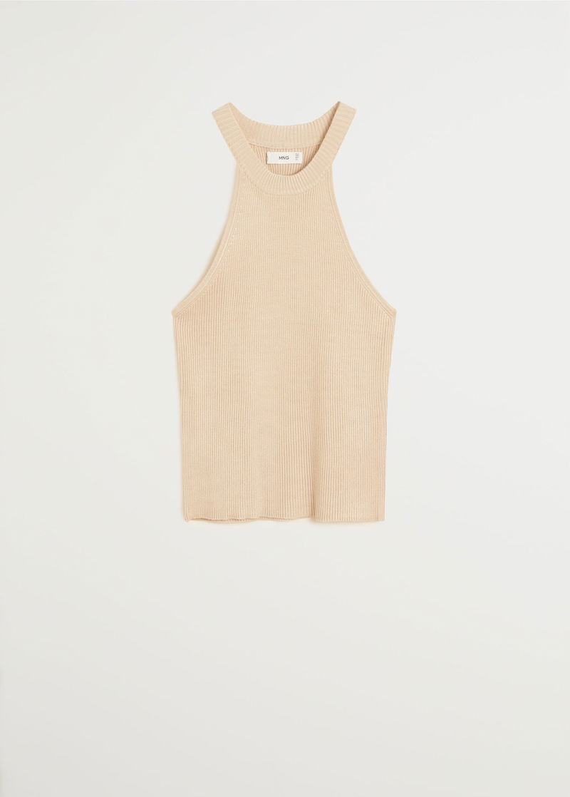 MANGO Knit Halter Top endource