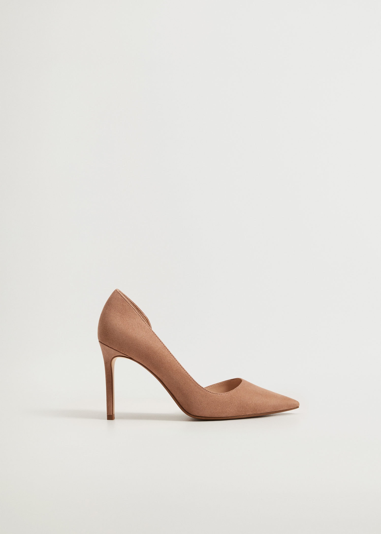 MANGO Asymmetric Stiletto Shoes in Pale Pink | Endource
