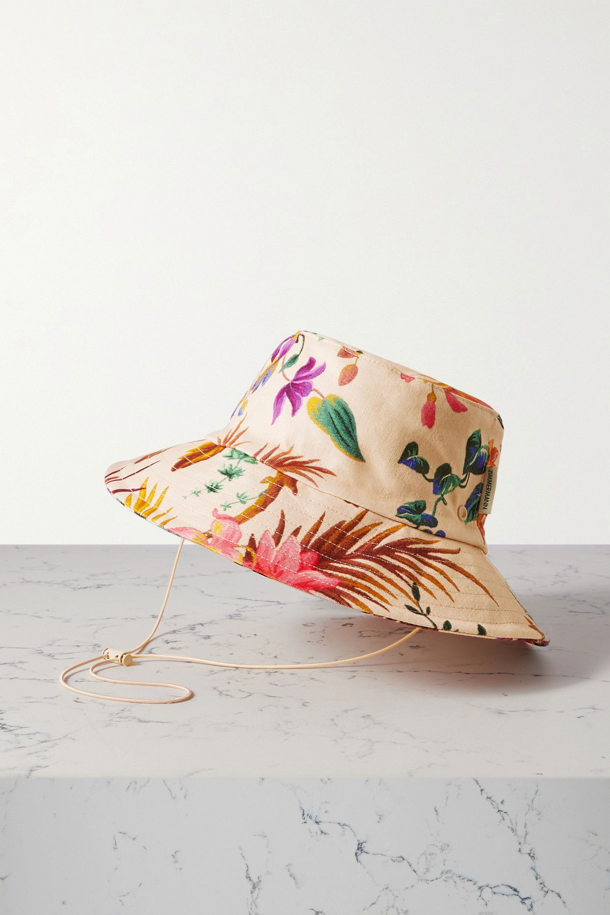 Zimmermann Vibrant Multicolor Floral Canvas Bucket Hat NWT Zimmermann Hats for Women | The RealReal main image 4