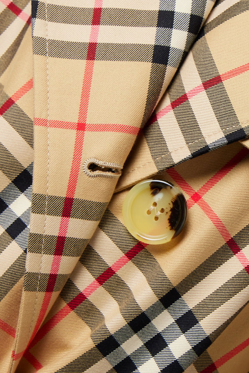 burberry nova check trench