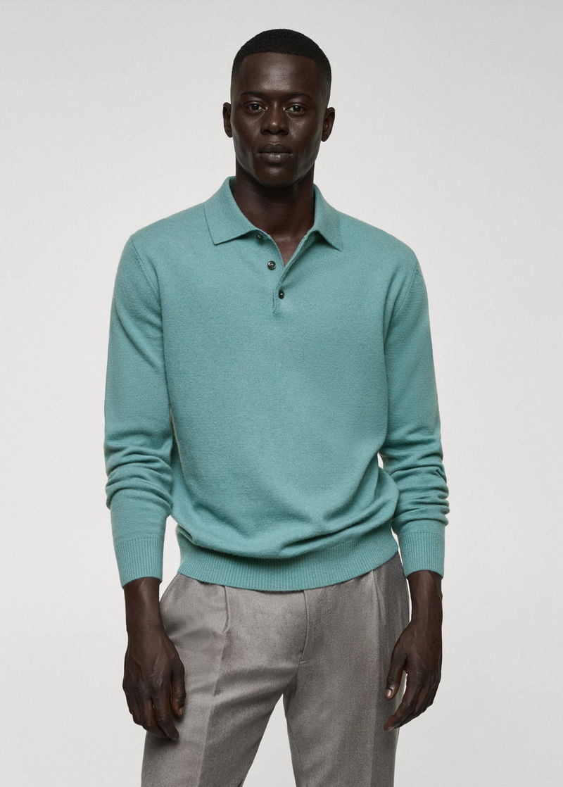 WOOL KNIT PO SHIRT lidnm（LIDNM（リドム）の「SKIPPER KNIT POLO 