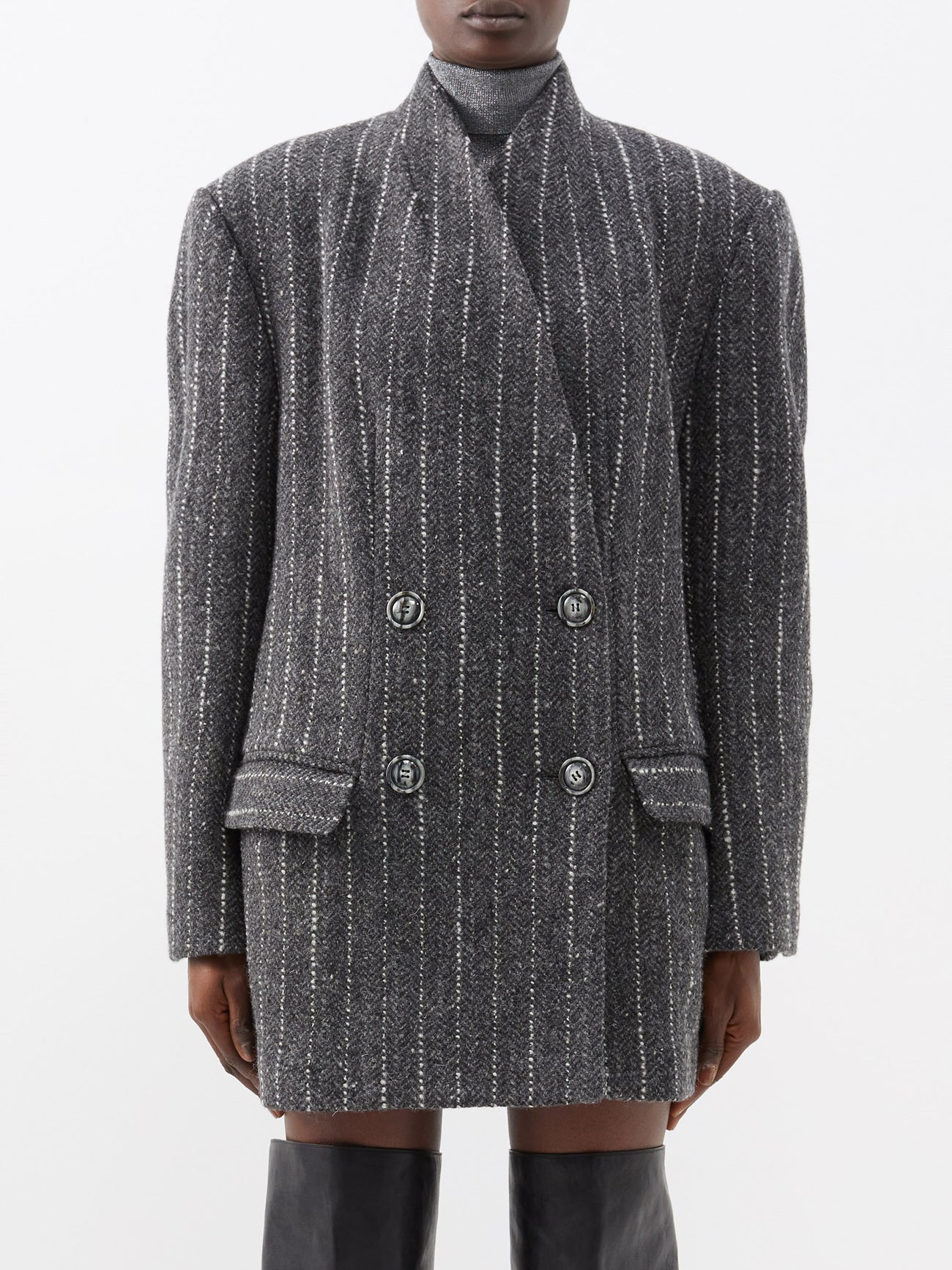 ISABEL MARANT Lila Double-Breasted Coat endource