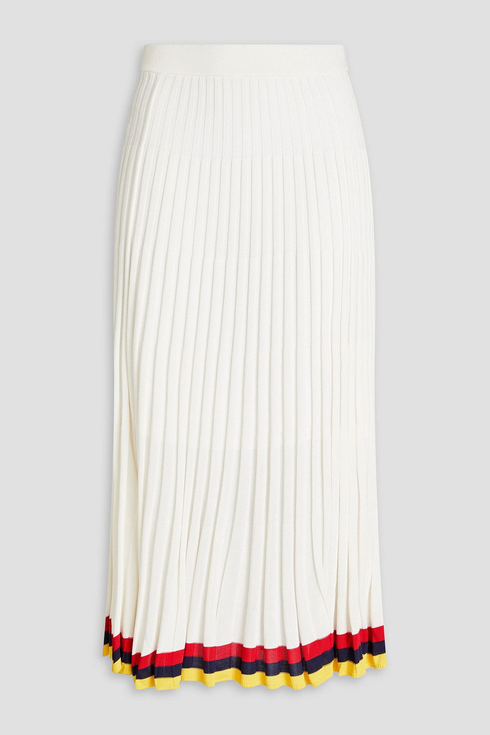 Ribbed Skirt- White