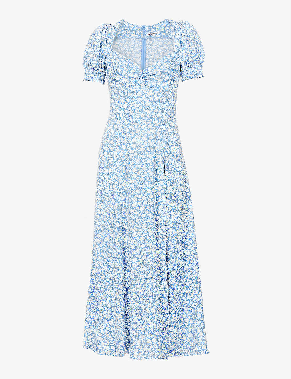 reformation lacey abstract print crepe midi dress Rent Lacey abstract-print crepe midi dress - Reformation