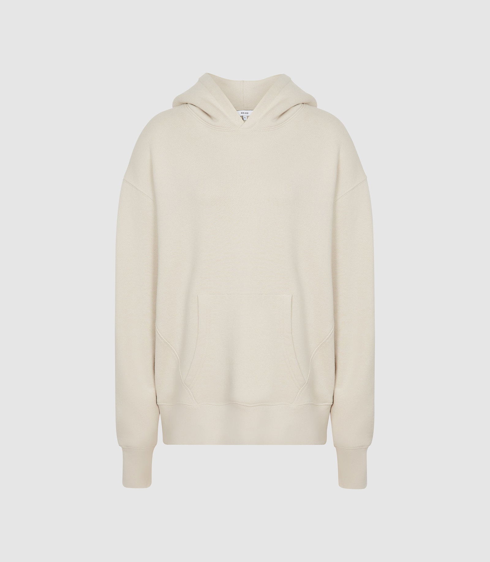 REISS Andie Oversized Loungewear Hoodie in Neutral | Endource