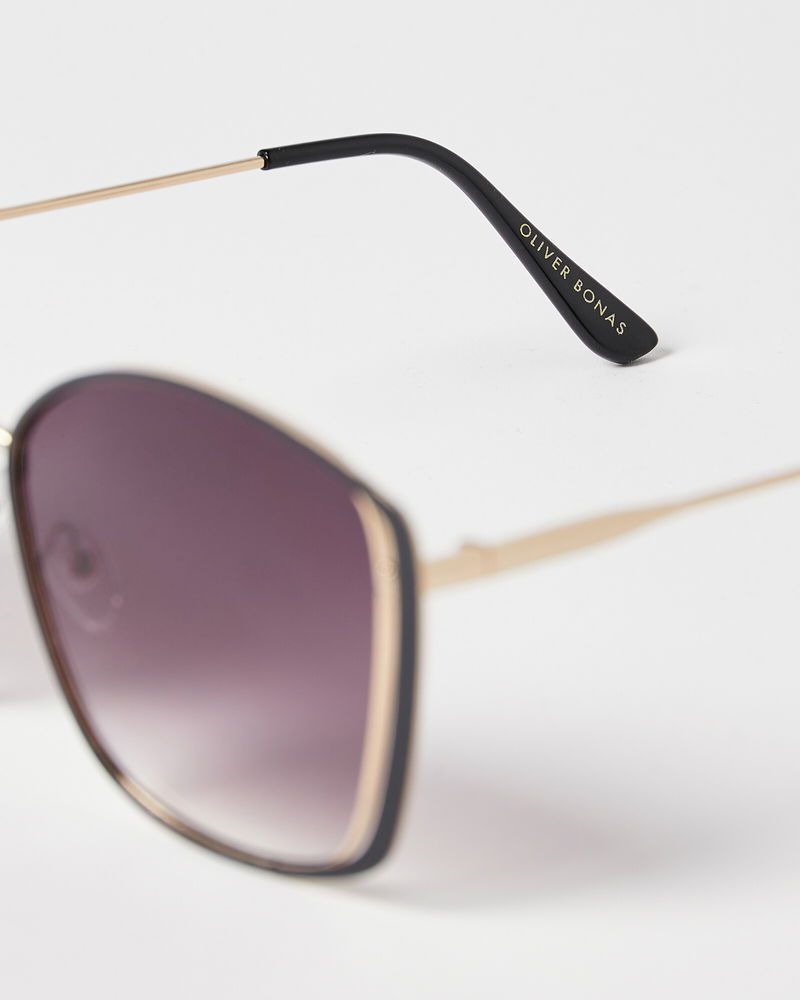 Oliver Bonas Butterfly Cat Eye Sunglasses In Black Endource