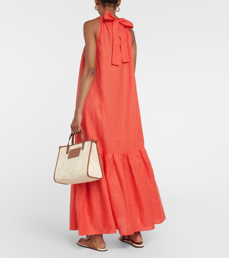ASCENO Ibiza Linen Maxi Dress | endource ASCENO Ibiza Linen Maxi Dress | endource