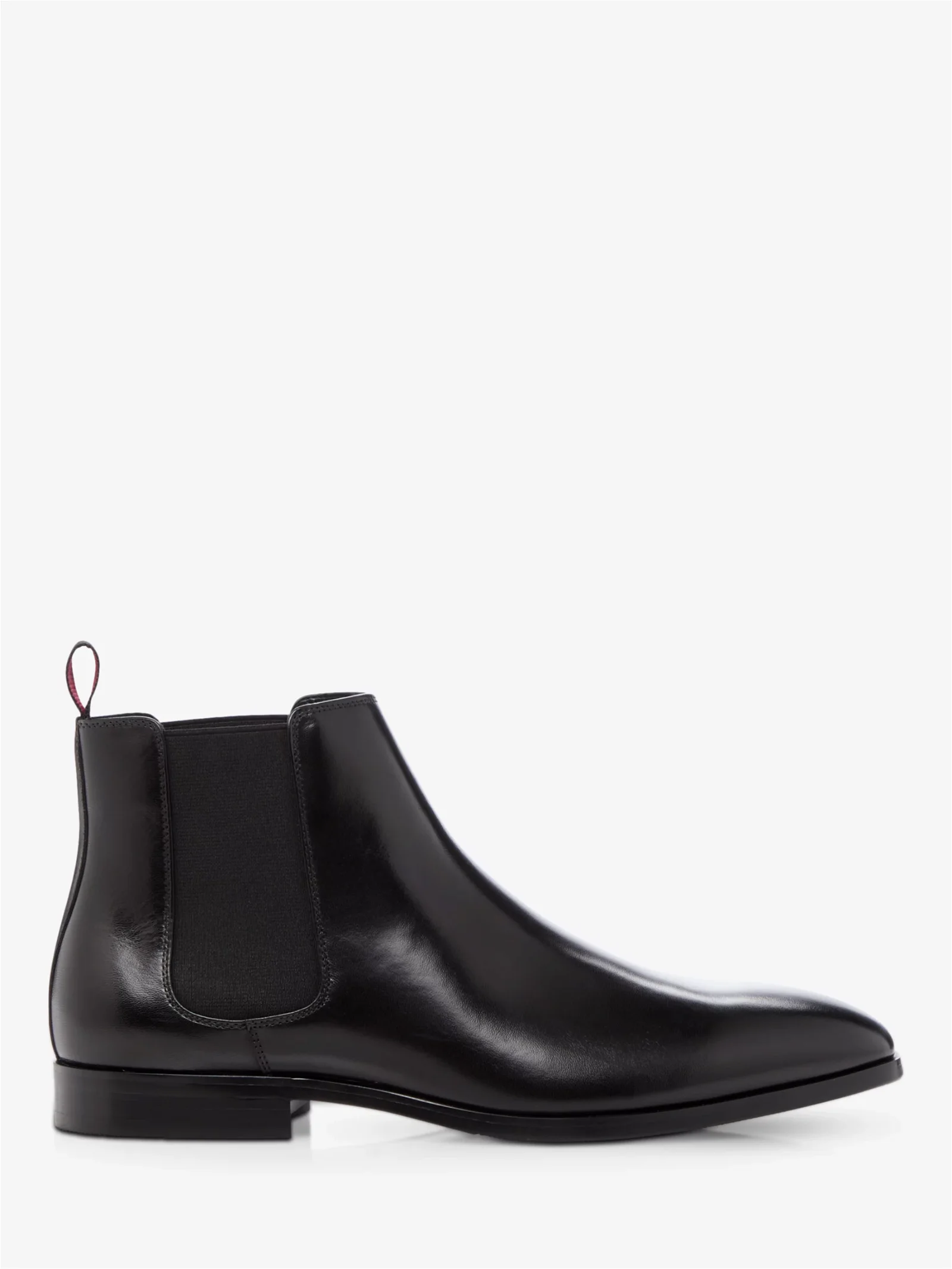 DUNE Mantle Leather Chelsea Boots in Black | Endource