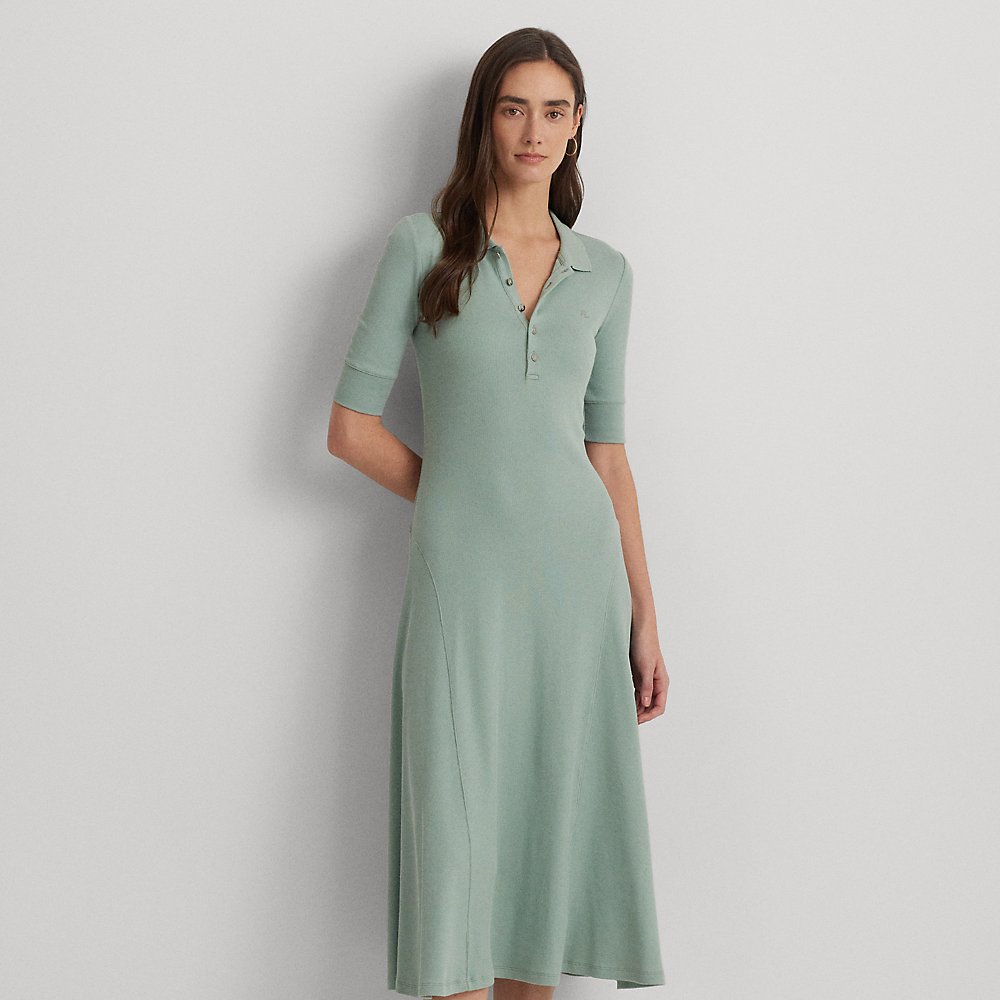 ralph lauren cotton blend polo dress Lauren Ralph Lauren Women's Cotton-Blend Polo Dress