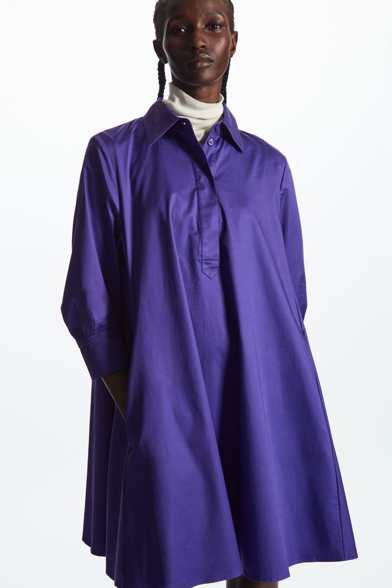 COS A-Line Mini Shirt Dress | endource