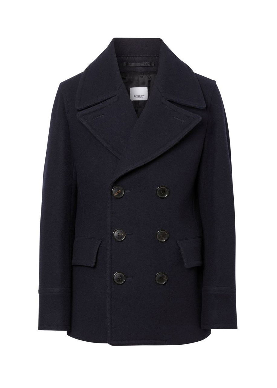 BURBERRY Wool Blend Pea Coat endource