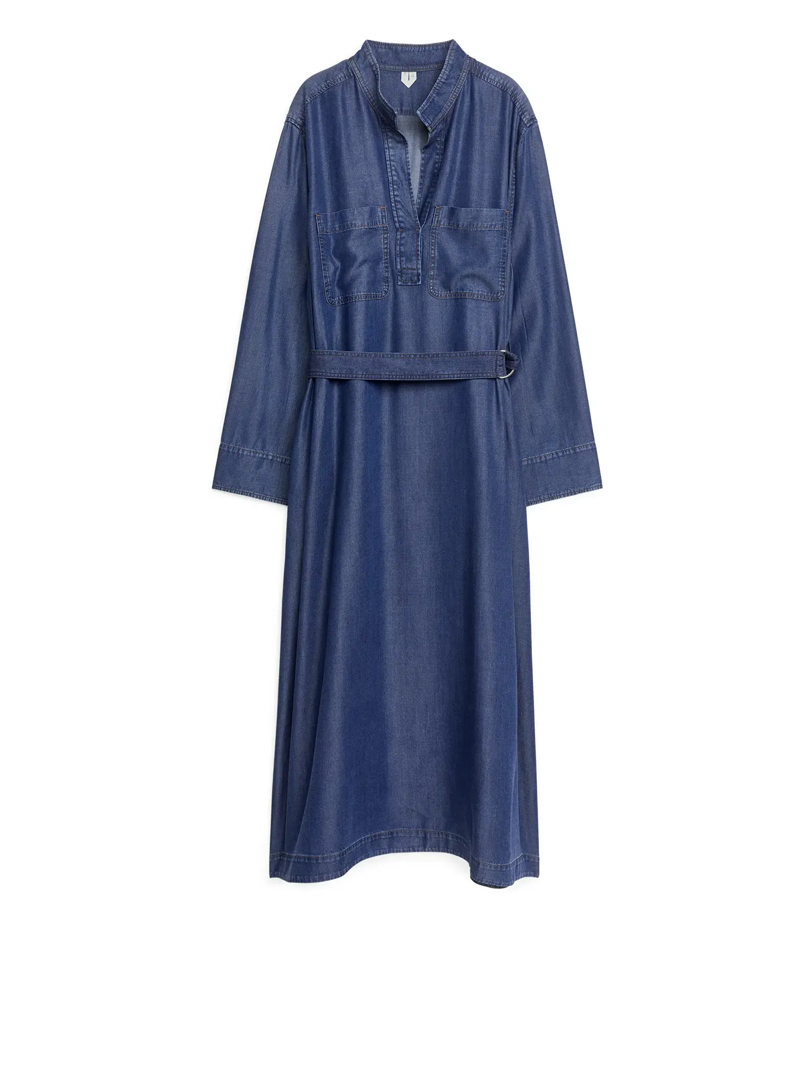 ARKET Belted Denim Dress endource