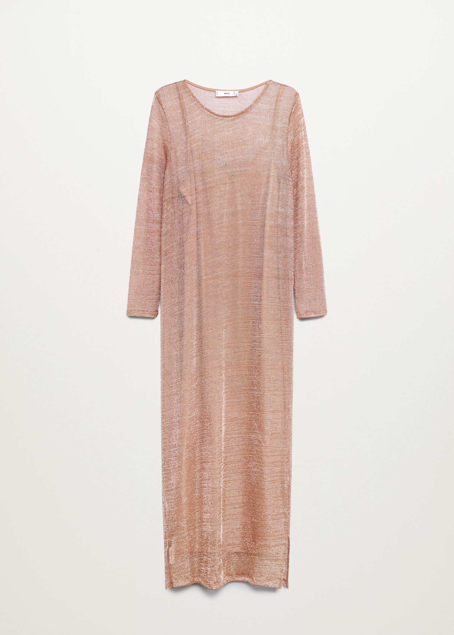 MANGO Metallic Knit Dress | endource