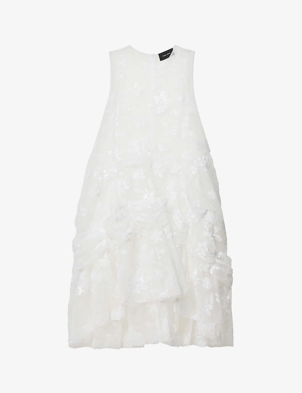 Simone Rocha Sculpt Bandeau in Sequin Silver