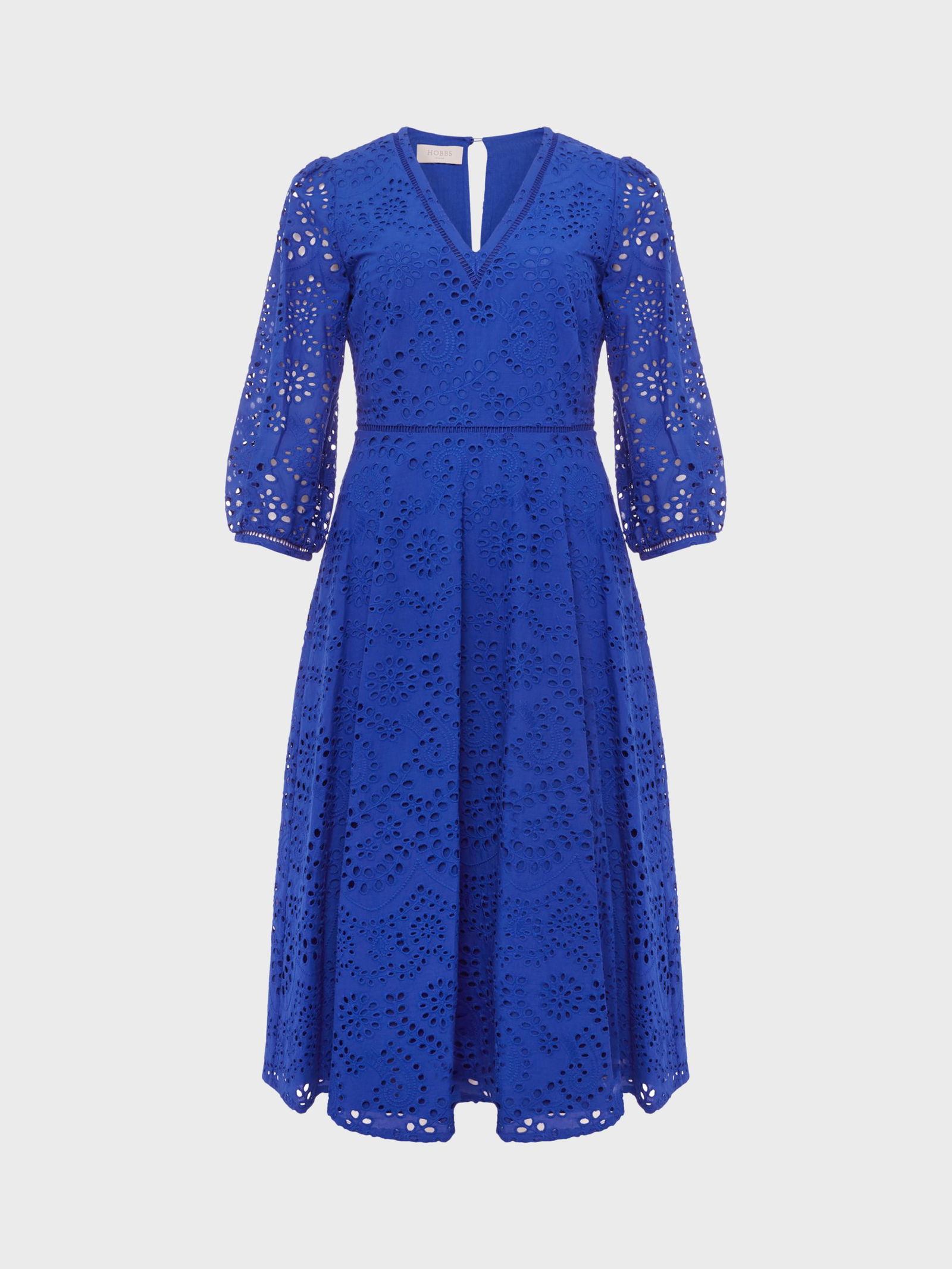 HOBBS Rhea Broderie Anglaise Cotton Dress | endource