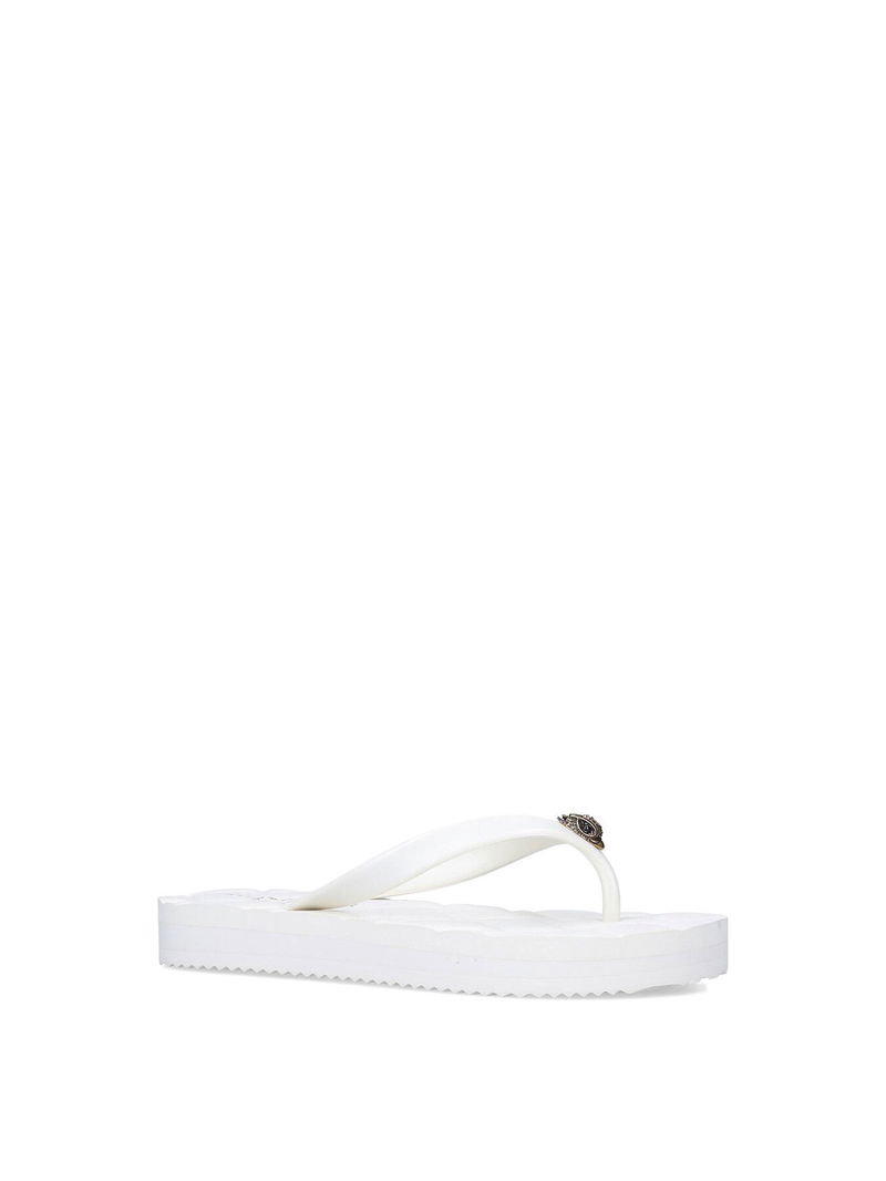 KURT GEIGER LONDON Kensington Q Flip Flop in White | Endource