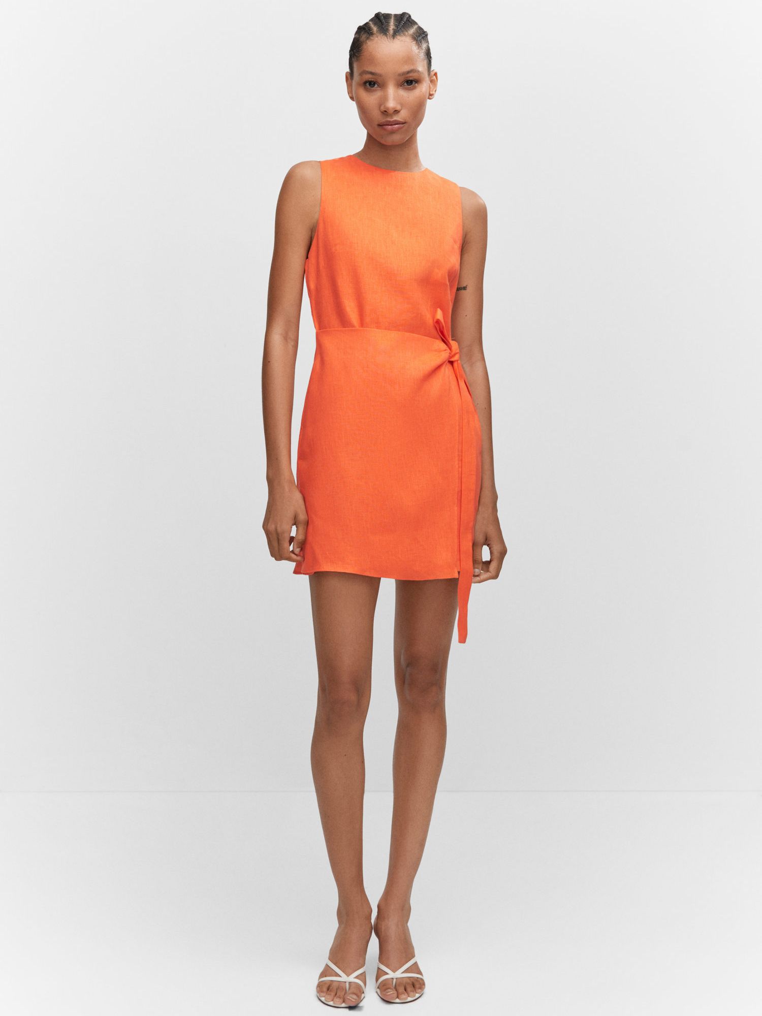 MANGO Gum Mini Linen Dress | endource