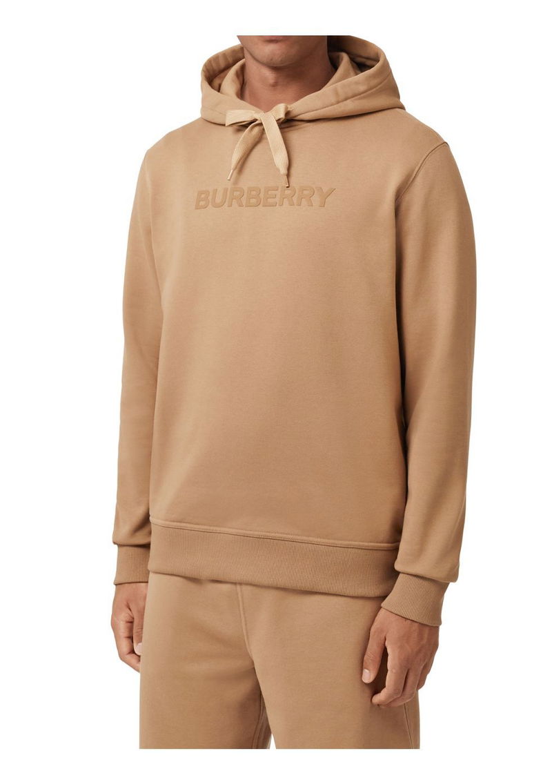 BURBERRY Logo Print Cotton Hoodie endource