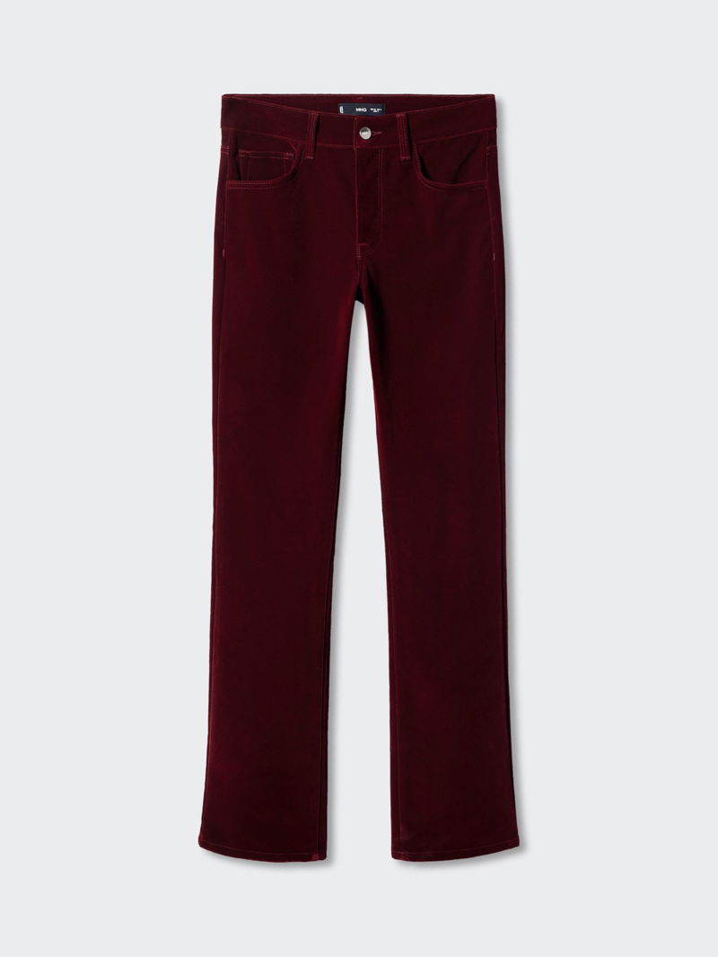 PAIGE Lou Lou cotton-blend velvet flared pants
