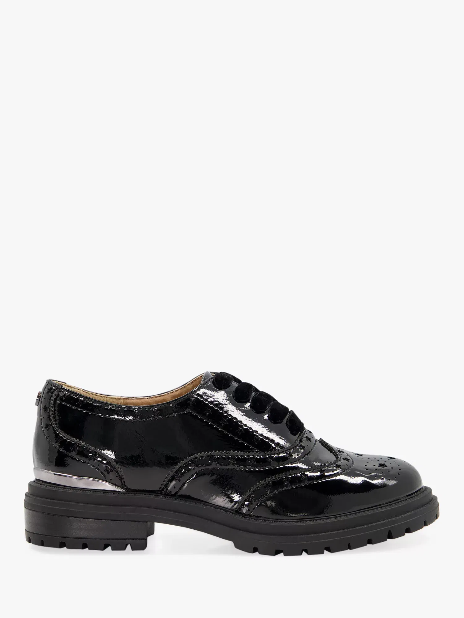 DUNE Gabryelle Lace Up Brogue School Shoes | Endource