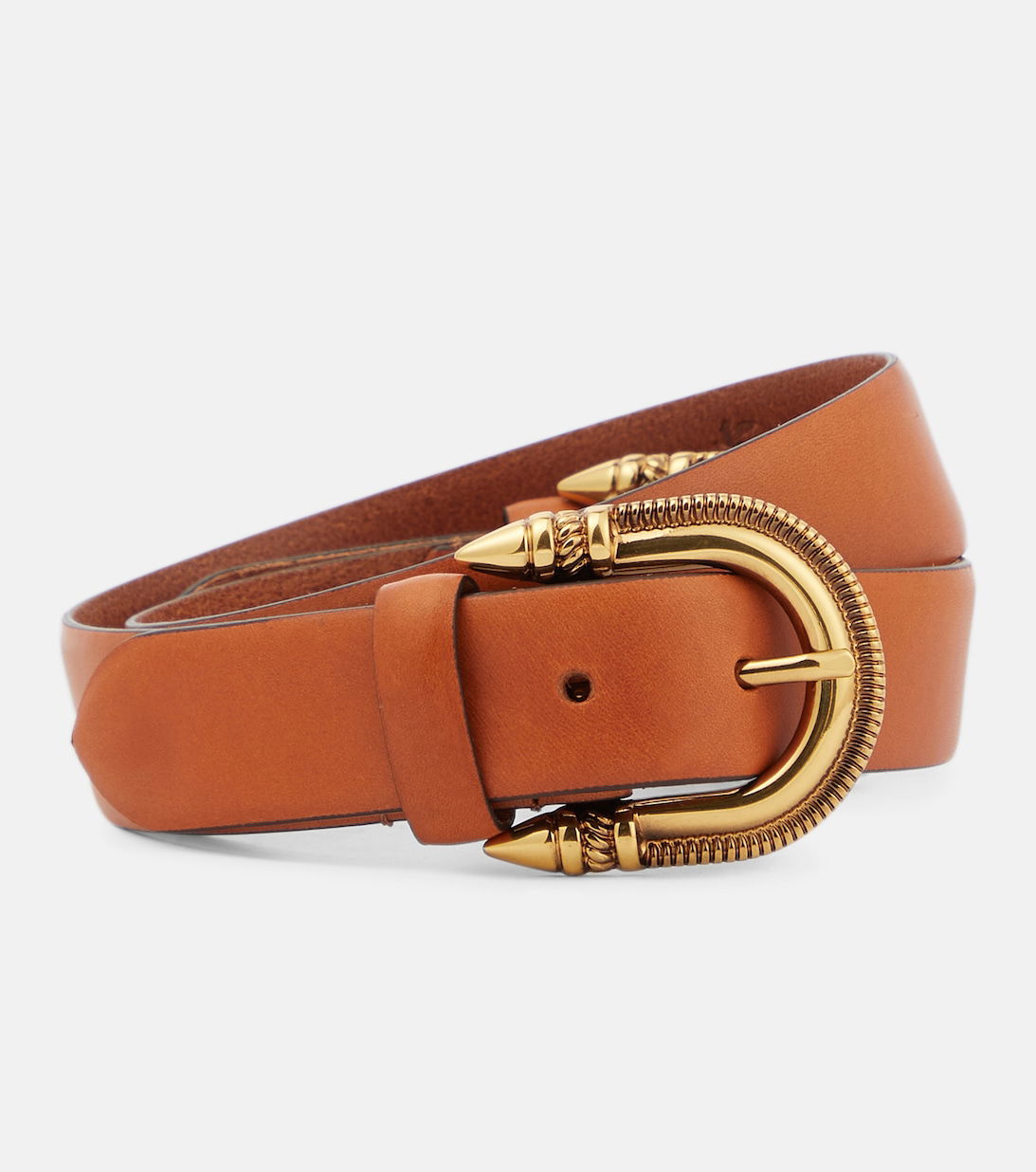 Double - Buckle Leather Belt main image 1