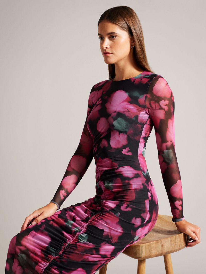 TED BAKER Lilzaan Bodycon Midi Dress | endource