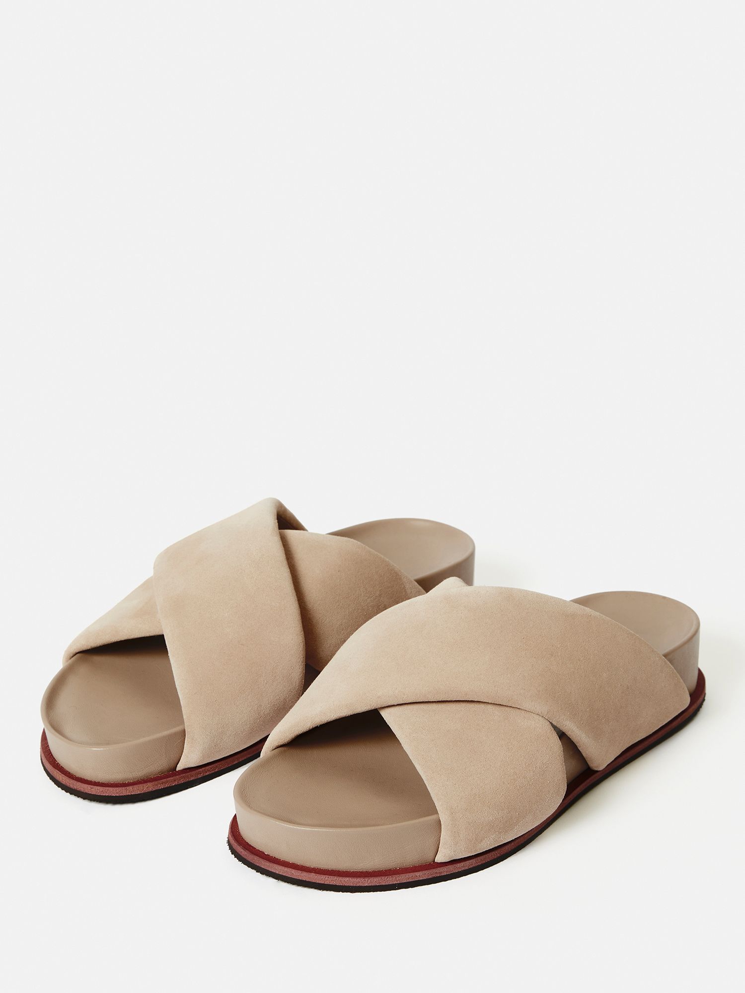 JIGSAW Agnes Suede Slider Sandals endource