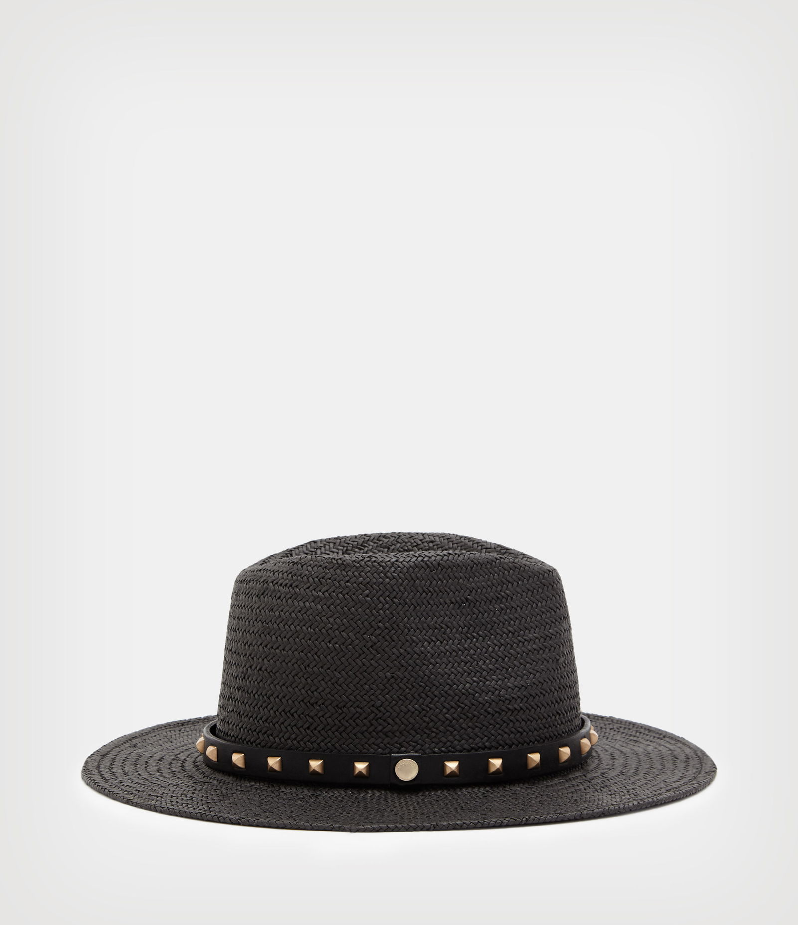 ALLSAINTS Paige Studded Straw Fedora Hat | endource display picture 3