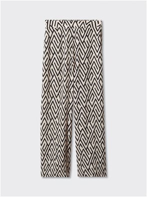 PHASE EIGHT Ryleigh Geometric Print Tapered Trouser in Black/Multi