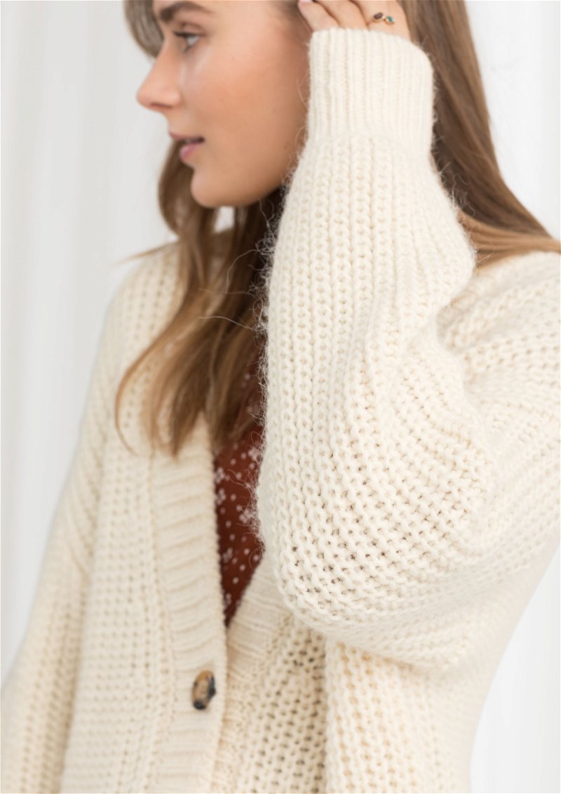  OTHER STORIES Oversized | Knit Endource Rib Cardigan
