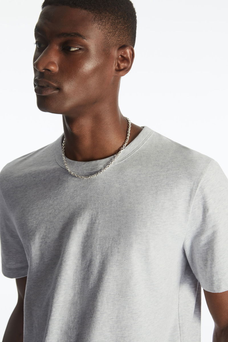 COS Brushed T-Shirt in GREY MÉLANGE | Endource