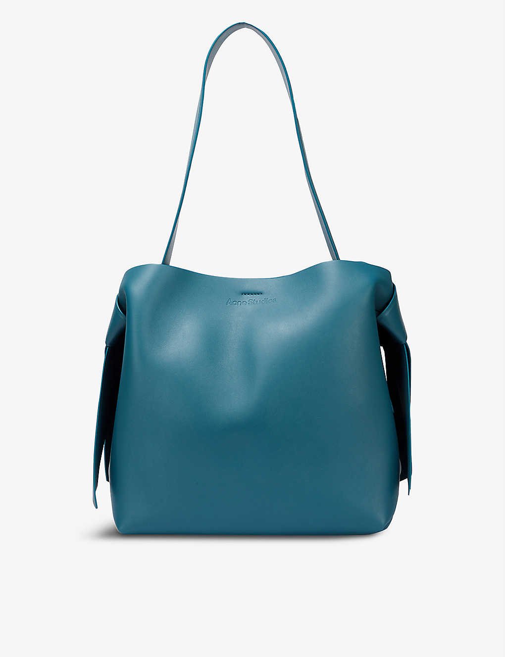 Midi knotted leather tote