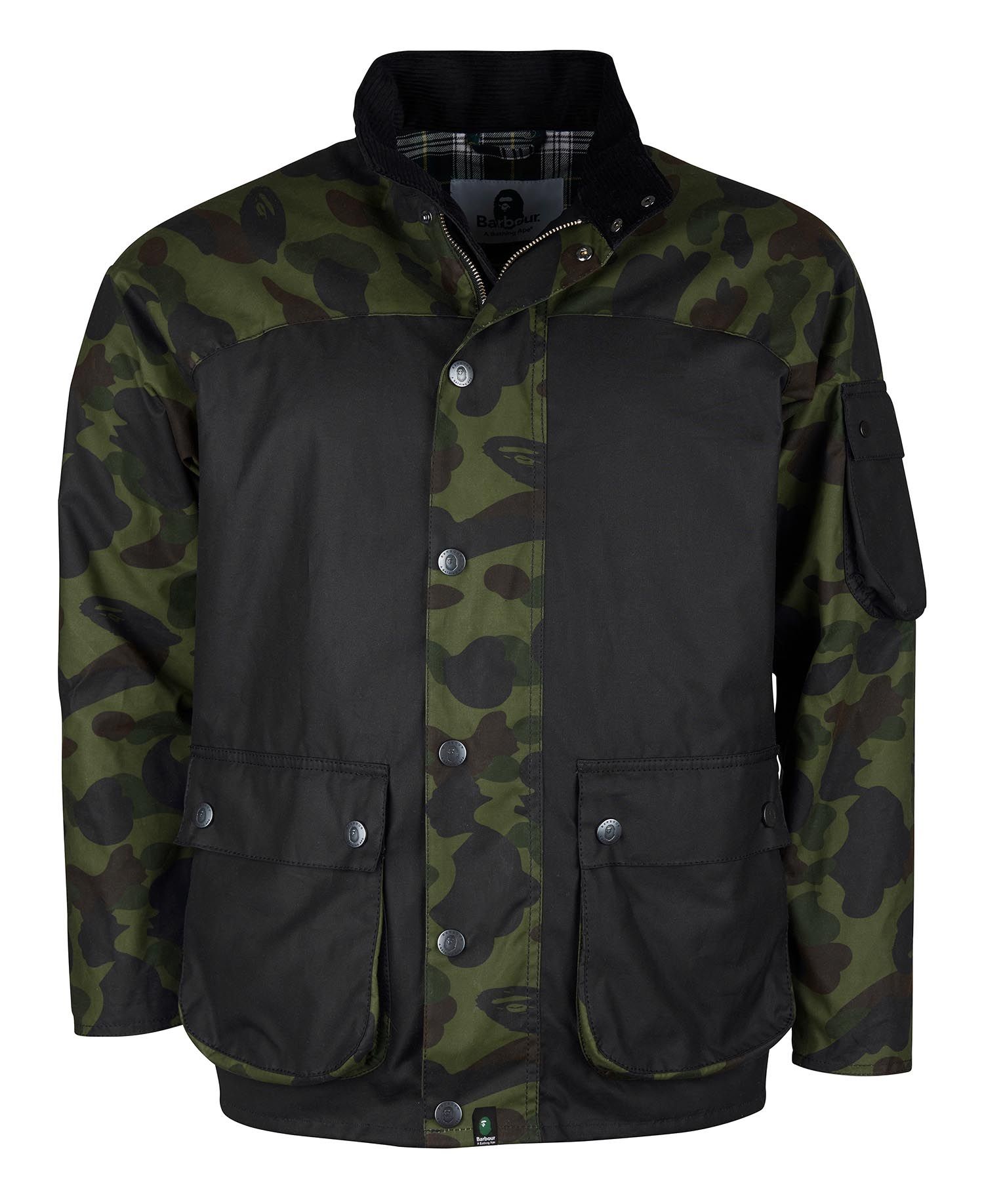 BARBOUR BAPE x Barbour - Camo Rain Wax Jacket | endource