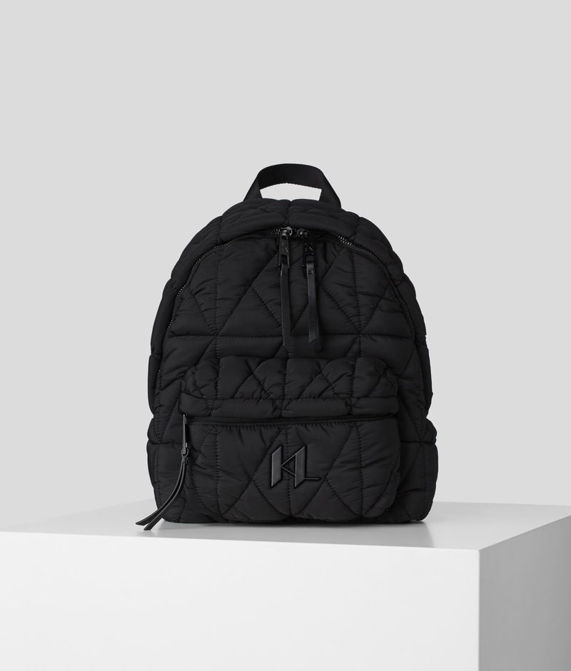 Karl Lagerfeld black Nylon quilted backpack Backpack Women Karl Lagerfeld Paris Black Knapsack Quilted  main image 2