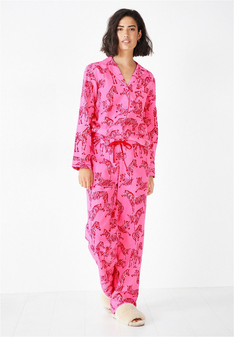 100% Cotton Flannel Pyjamas 15175 - Love Paris – Purple Cactus