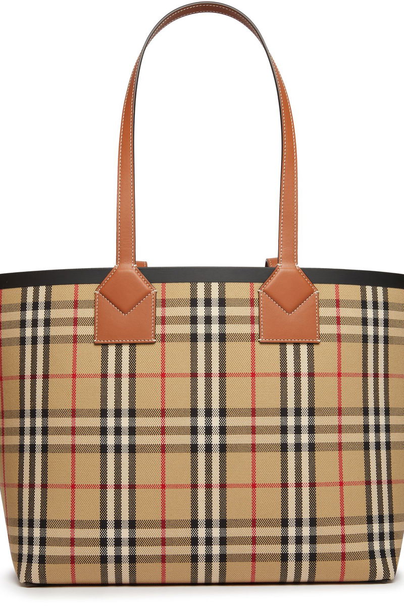 Large London Tote in Briar Brown/black | Burberry® Official