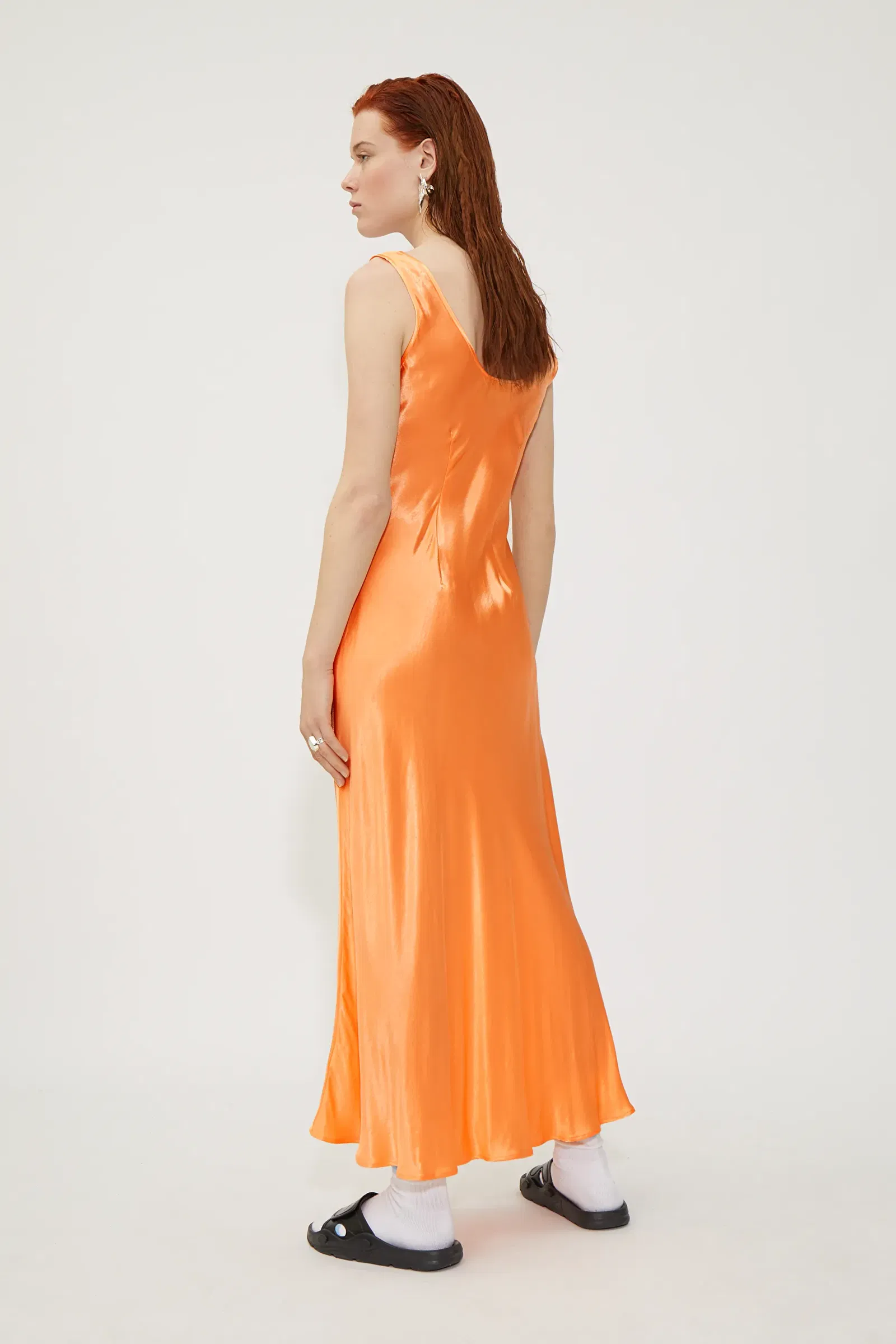 weekday orange dress WEEKDAY Noemi Dress