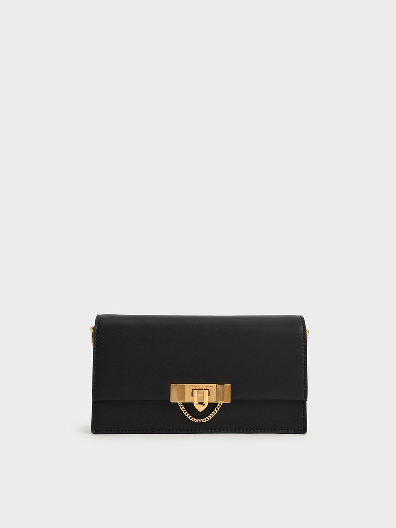 20% off CHARLES & KEITH Tallulah Metallic Push-Lock Wallet | endource display picture 1