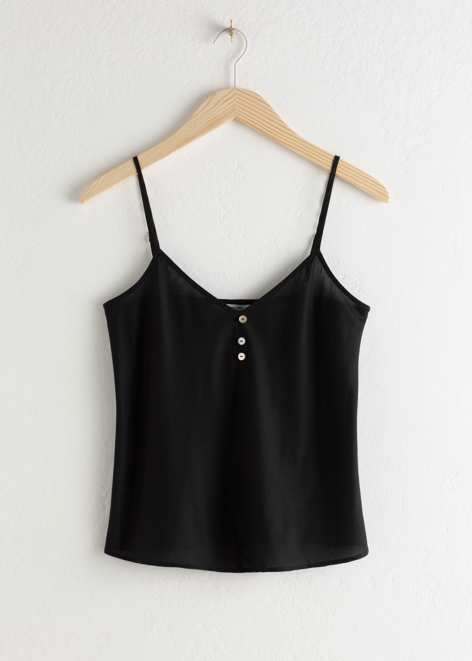 Trio Button Lyocell Tank Top